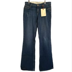 Banana Republic NWT Low Rise Bootcut Size 12L Lightly Distressed